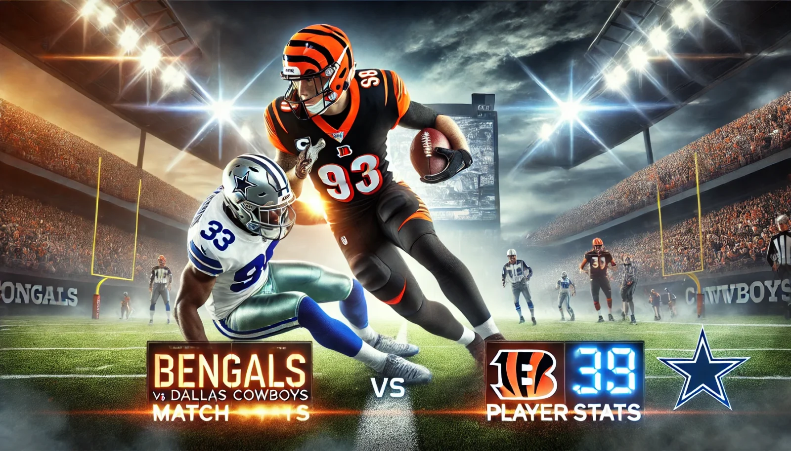 Bengals vs Dallas Cowboys Match Player Stats