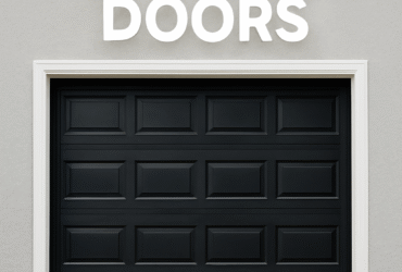 Black Garage Doors